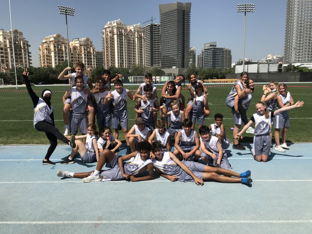 SouthViewSchool's tweet photo. In the previous term, our Secondary Athletics squad participated in the Division 5 Athletics competition at Sports City. 

We won 1st in the U13s. 🥇

We won 2nd in the U15s. 🥈

Overall, we placed 2nd. 🥈

Well done to our squad! ⭐️

#southviewschool #dubaischools #athletics https://t.co/ar54TVfpZr