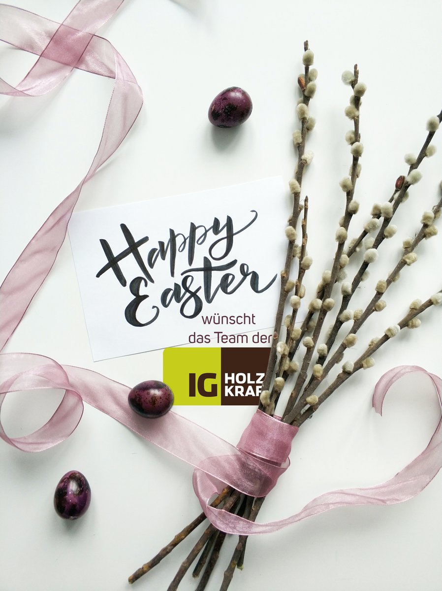 Wir hoffen Sie hatten ein schönes Osterfest und erholsame Feiertage. 💐
Das Team der IG Holzkraft jedenfalls steht wieder voller Energie für seine Mitglieder bereit. 🌱