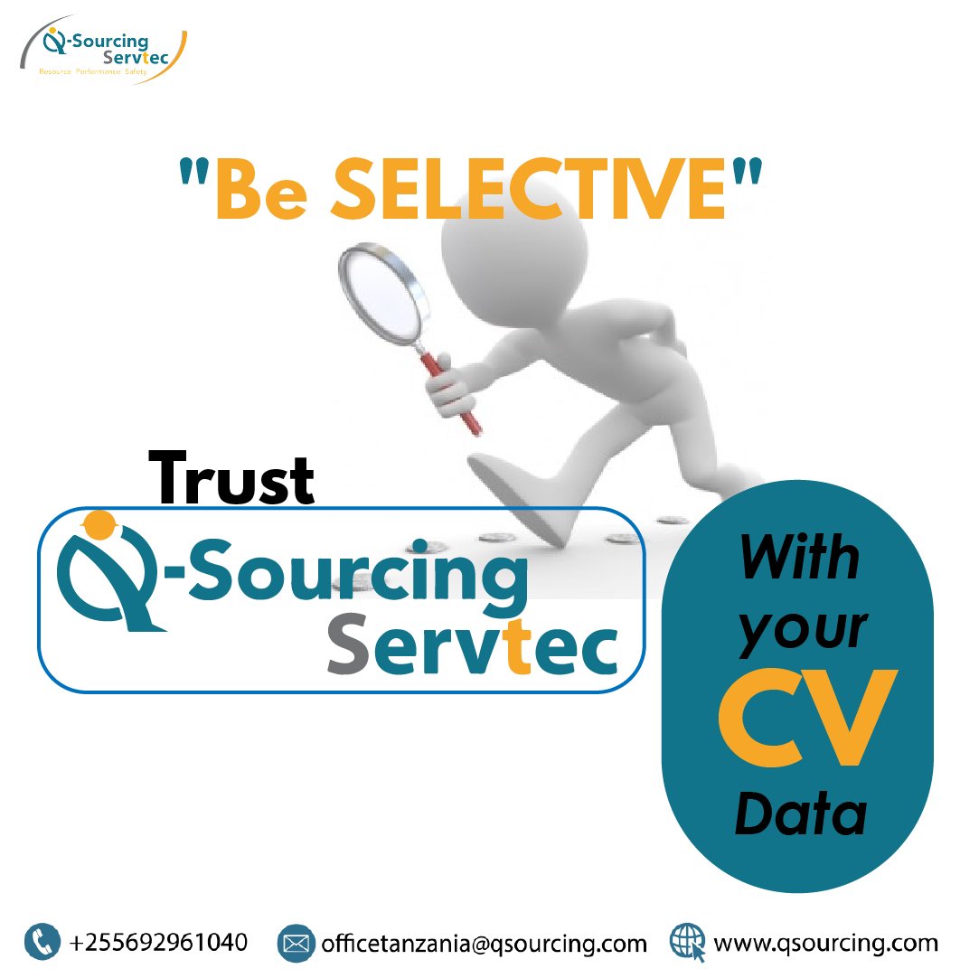 QSSTanzania's tweet photo. CV DAY
#beselective
#trust
#submitcv https://t.co/SeiNwGp35g