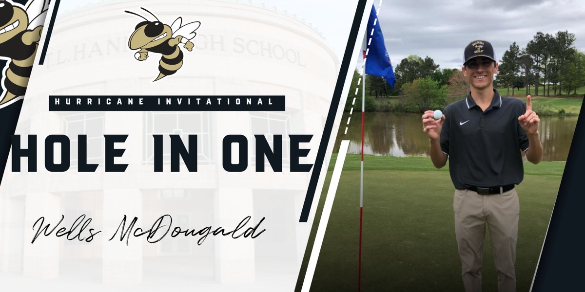Congrats to TL Hanna senior Wells McDougald on his second Hole In One in 3 months! Today it came on #4 at Southern Oaks Country Club in the Hurricane Invitational! @coachjohncann @tlhanna_ad @tlh_jackets