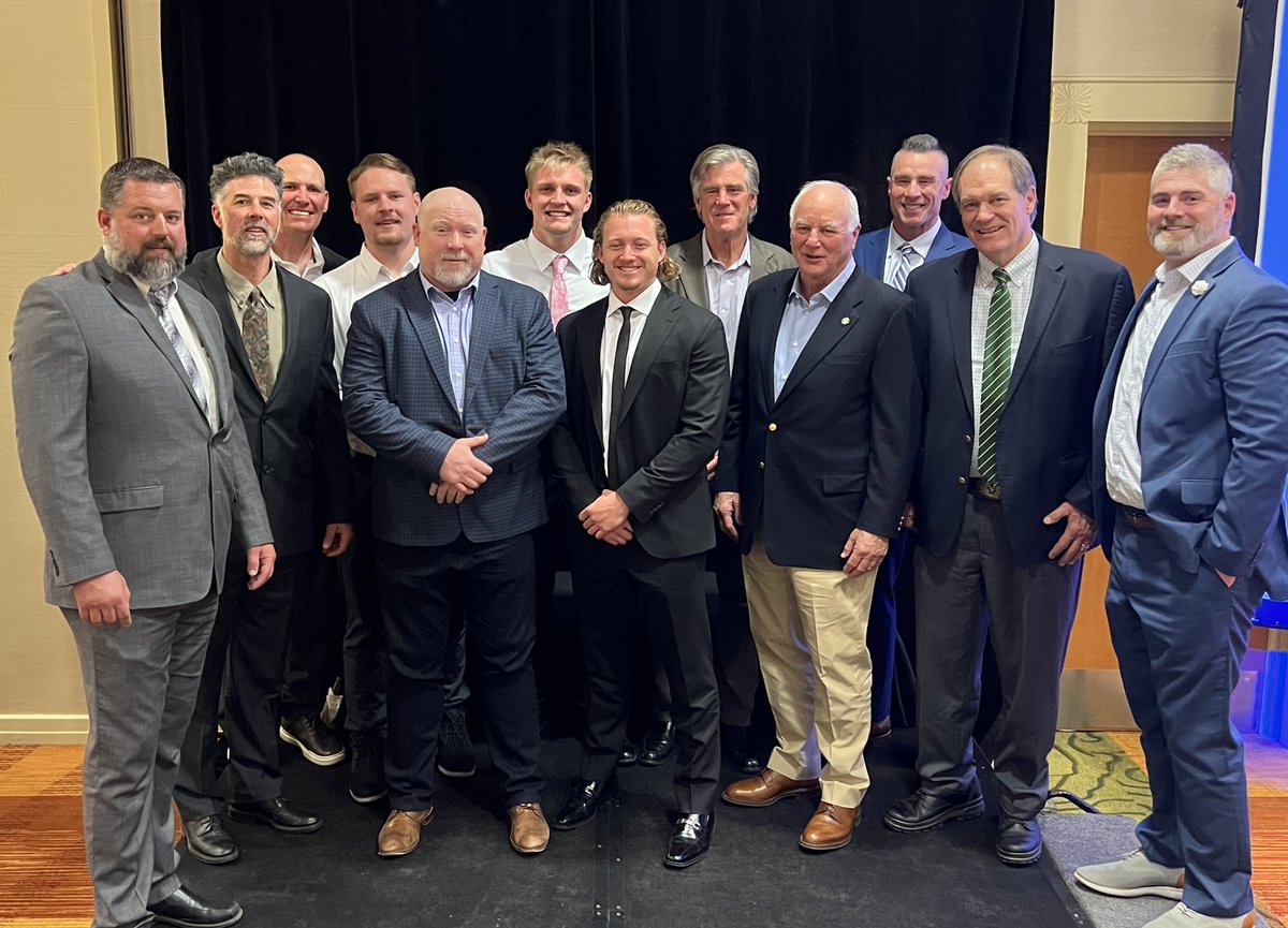 We celebrated <a href="/mcbtrey/">Trey McBride</a> and <a href="/_RyanStonehouse/">Ryan Stonehouse</a>’s <a href="/NFFColorado/">Colorado NFF</a> Player of the Year honors tonight with a group of former Rams spanning 𝗦𝗘𝗩𝗘𝗡 decades‼️

#Stalwart x #RamGrit 🐏