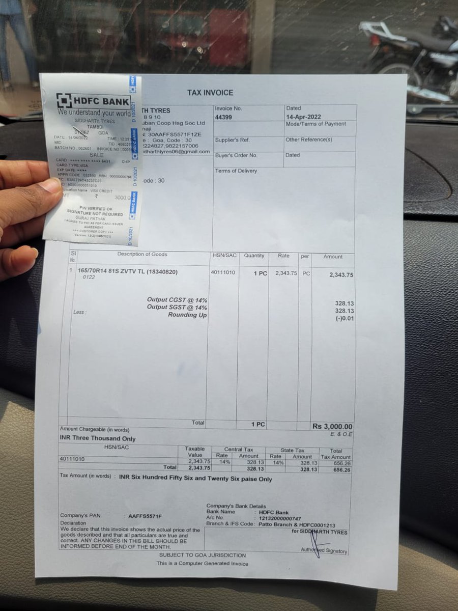 pathaksuraj's tweet photo. @ZoomCarIndia i have not got refund of the tyre i changed during the trip. Moreover no help expect promises were provided. I waited for 3 and half hours on the road coz of no support https://t.co/KlJNXh6cwV