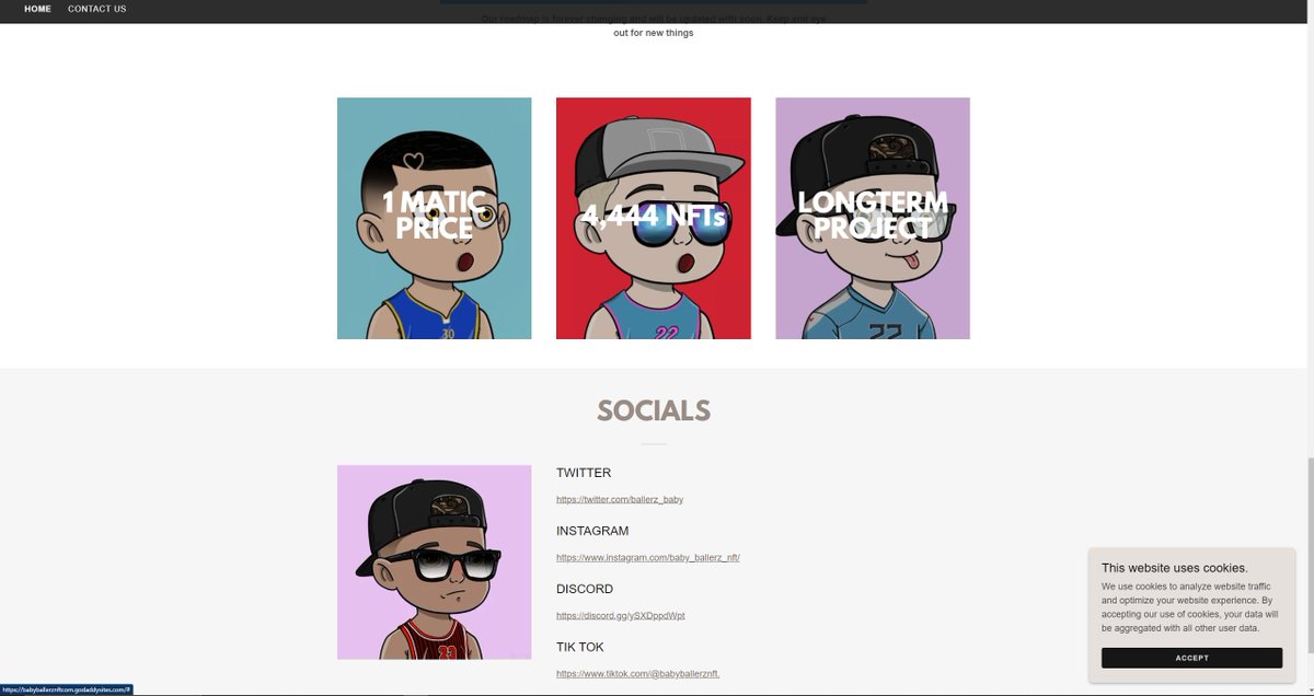ballerz_baby's tweet photo. OUR WEBSITE LOOKS 🔥🔥 #NFT #NFTCommunity 

https://t.co/iKjs8knPe9 https://t.co/tCtNcm0Tfb