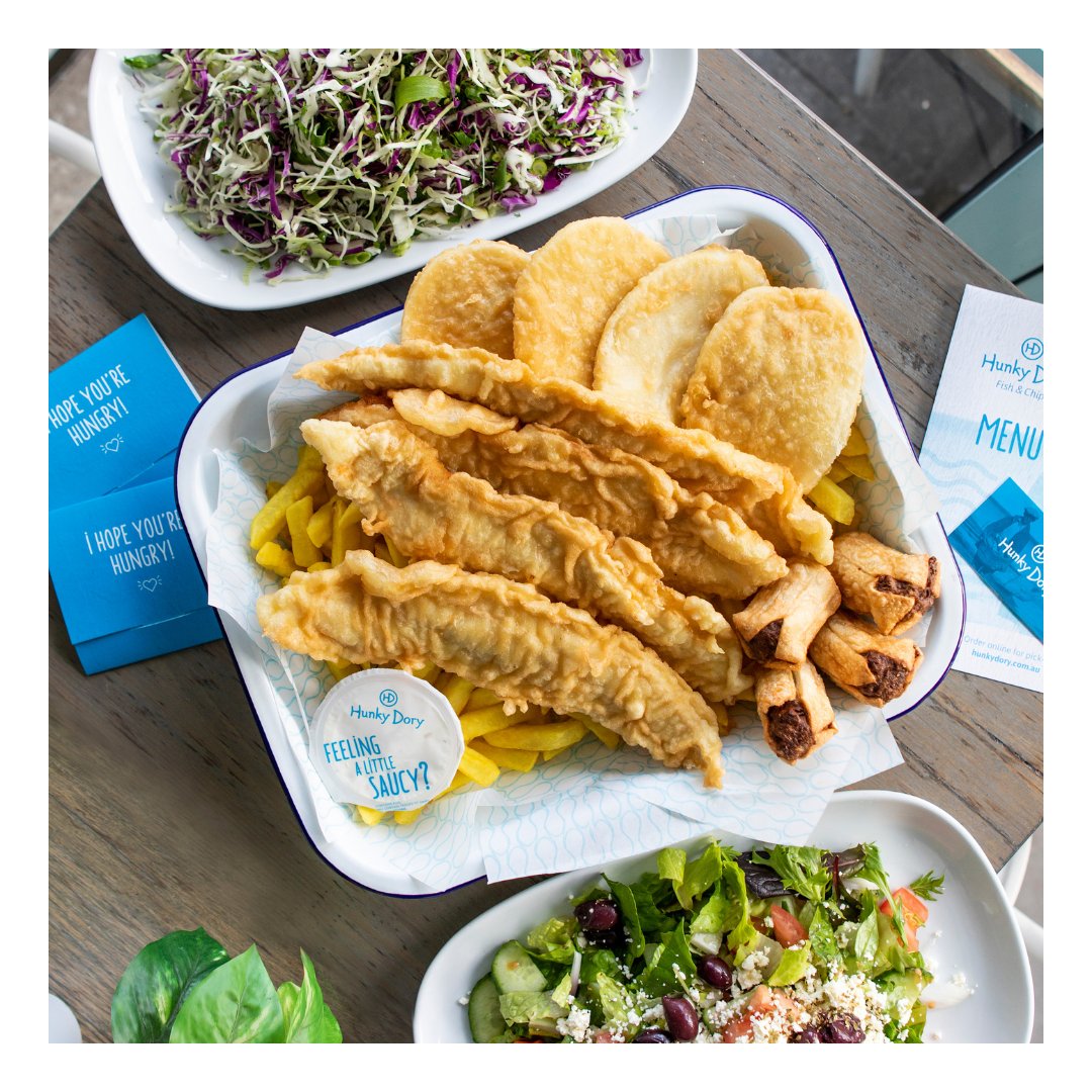 hunkydoryfish's tweet image. Recovering from an EPIC Easter long weekend? There's only one thing to do...let us take care of DINNER 🐟 Have a super Hunky week friends!! 🥳👋 #hunkylove #fishandchiplover #allthechips