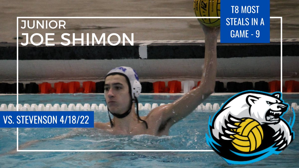 SCBoysWP's tweet photo. #RecordBoard At last nights game vs Stevenson, JR Joe Shimon's 7 steals tied him for 8th most in a single game in program history. Congrats Joe!! @STCNSports @SCNBoosters @illpolo @ILLWaterPolo https://t.co/pq1ur1wOxq