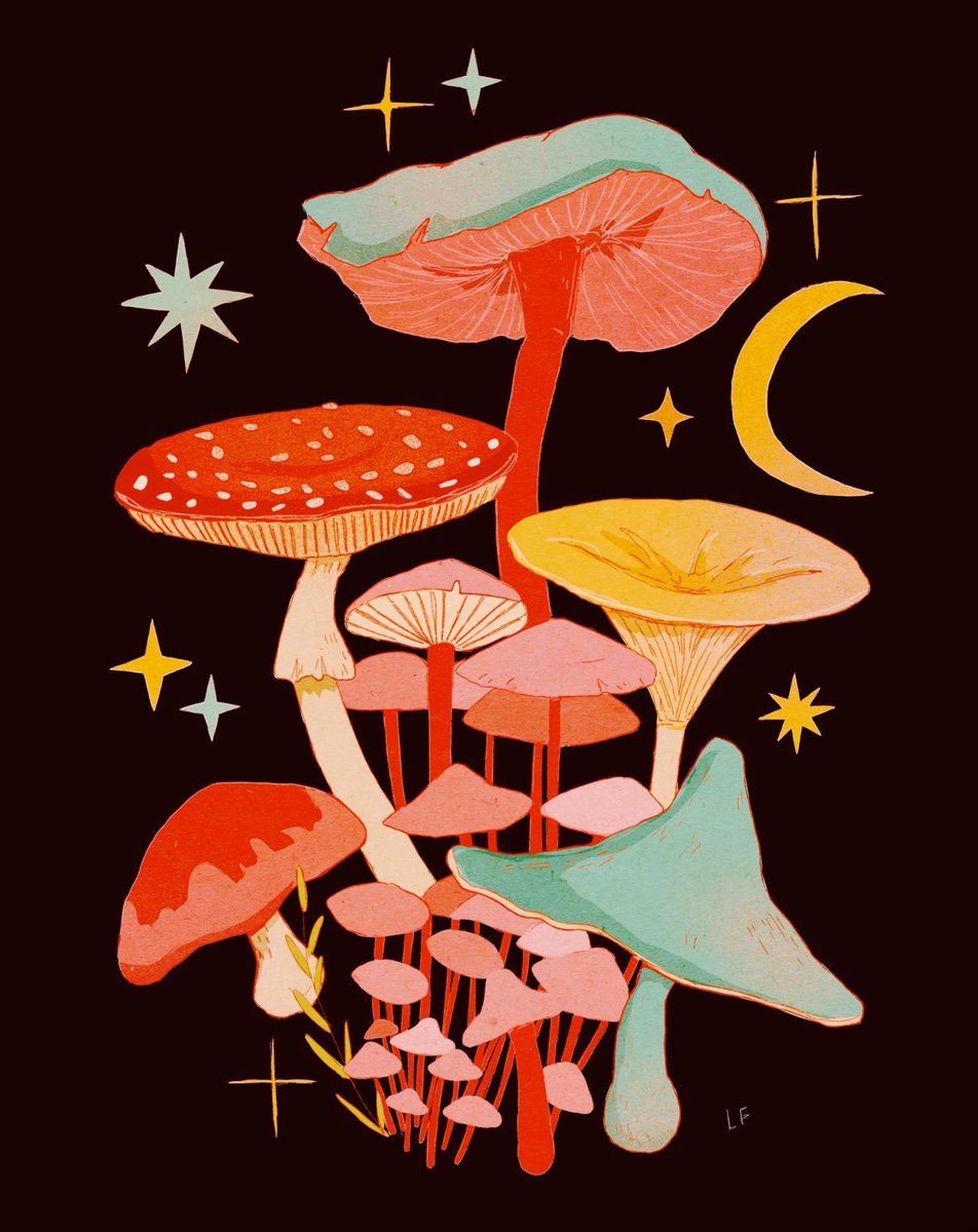 「Mushrooms 🍄 」|Libbyのイラスト
