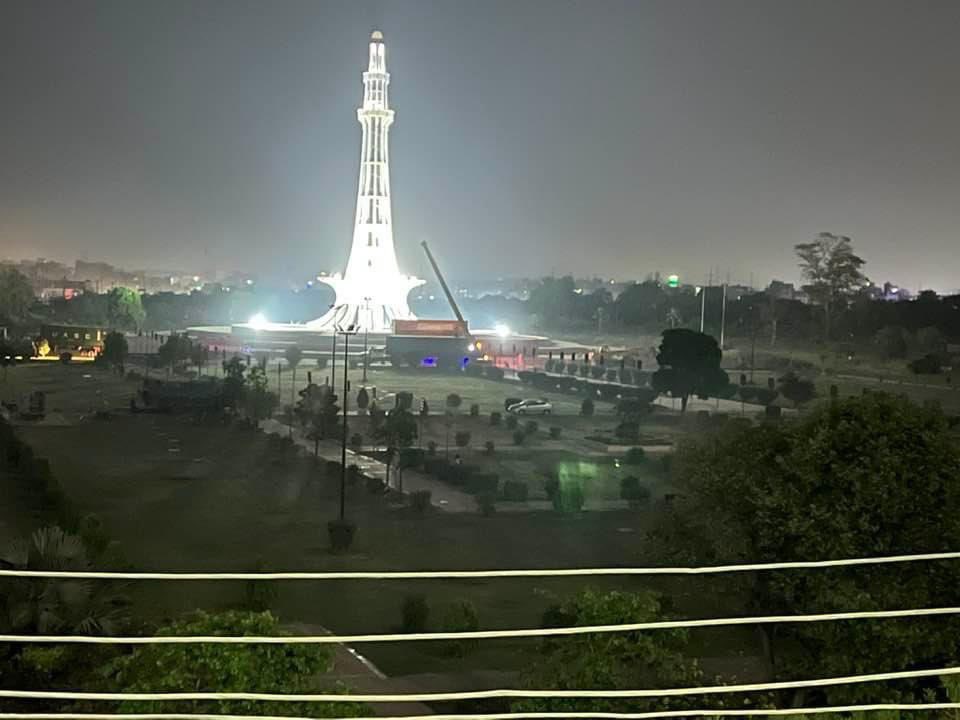 AurangzebKhitr1's tweet photo. Preparations for Lahore Jalsa have begun! It's going to be an epic Jalsa at this symbolic venue. The biggest demand of people across Pakistan will be chanted #PakistanNeedsElections 

And there will be a million people iA saying Imported Hukumat Na Manzoor! #امپورٹڈ_حکومت_نامنظور https://t.co/I1PeTOI4L4