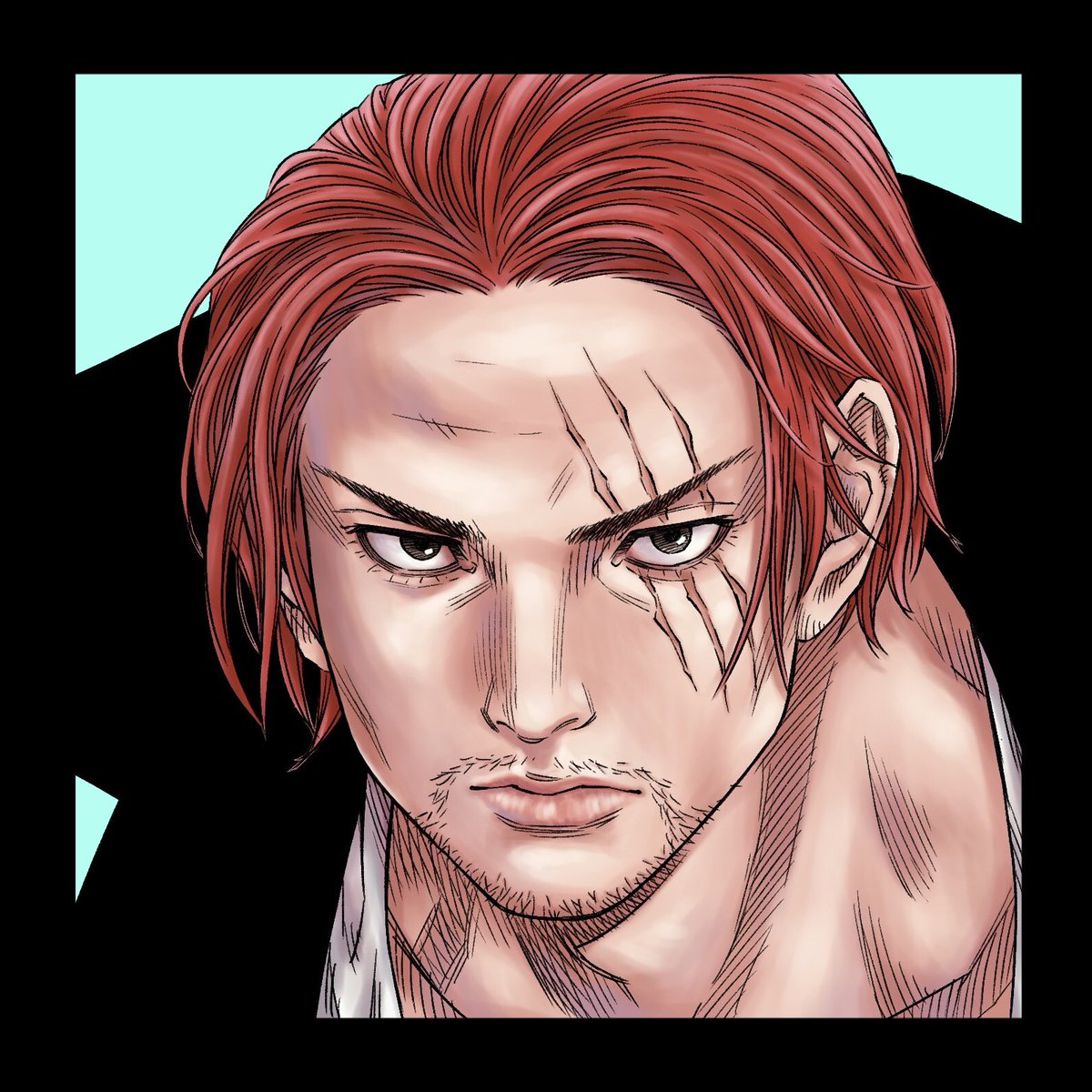 シャンクス 『スラムダンク』風 #ONEPIECE #OP_FILMRED #SlamDunk