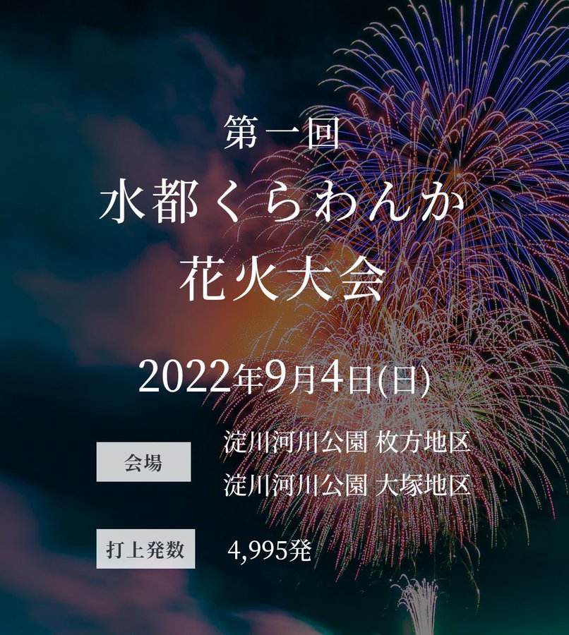 水都くらわんか交通規制の時間や場所はどこ 駐車場も 気になるコトを調べ隊