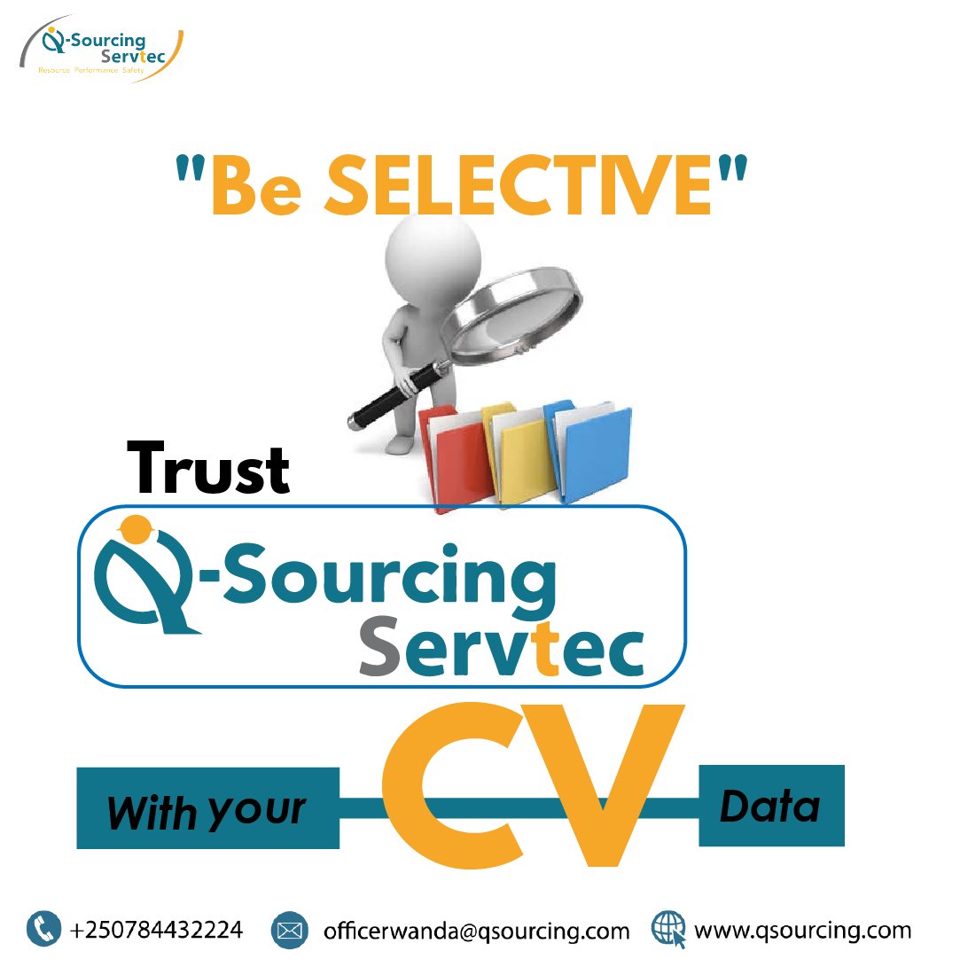 QSSRwanda's tweet photo. CV DAY
#beselective
#trust
#submitcv https://t.co/ShP7jDdvmk
