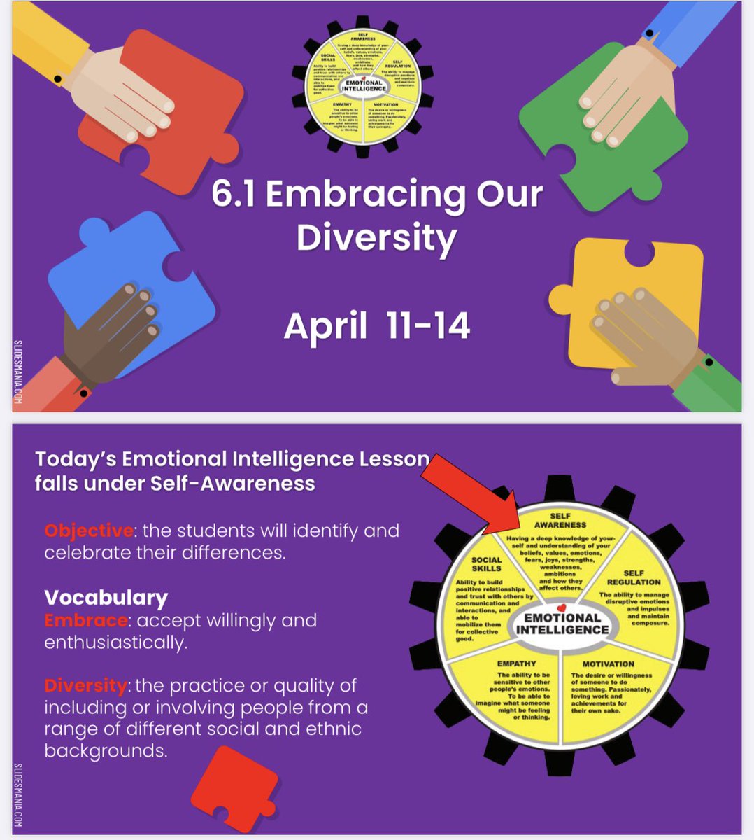 wlperez22's tweet photo. Closing out our “Embracing our Cultural Diversity” week one! Students made finishing touches to their classroom puzzle pieces today! We are all a part of one big puzzle. @CounselorMISD @Rowe006 @McAllenISD @McAllenISDCTE #RoweEQ https://t.co/VjSX964OQ6