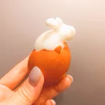 どこからどう見てもあの動物にしか見えない･･･!うさぎにそっくりなゆで卵の写真が話題に!