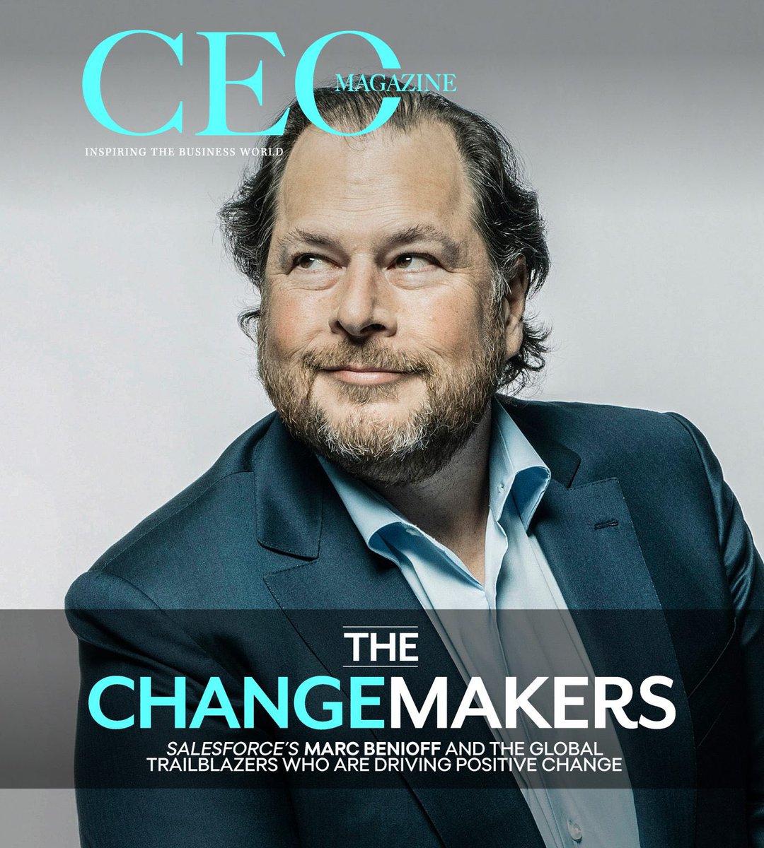 Benioff's tweet image. Capitalism as we have known it is dead &amp;amp; the obsession that we have with maximizing profits for shareholders alone has led to incredible inequality &amp;amp; a planetary emergency. When we serve all stakeholders, business is the greatest platform for change. ❤️ digitalmag.theceomagazine.com/india/may-2022…