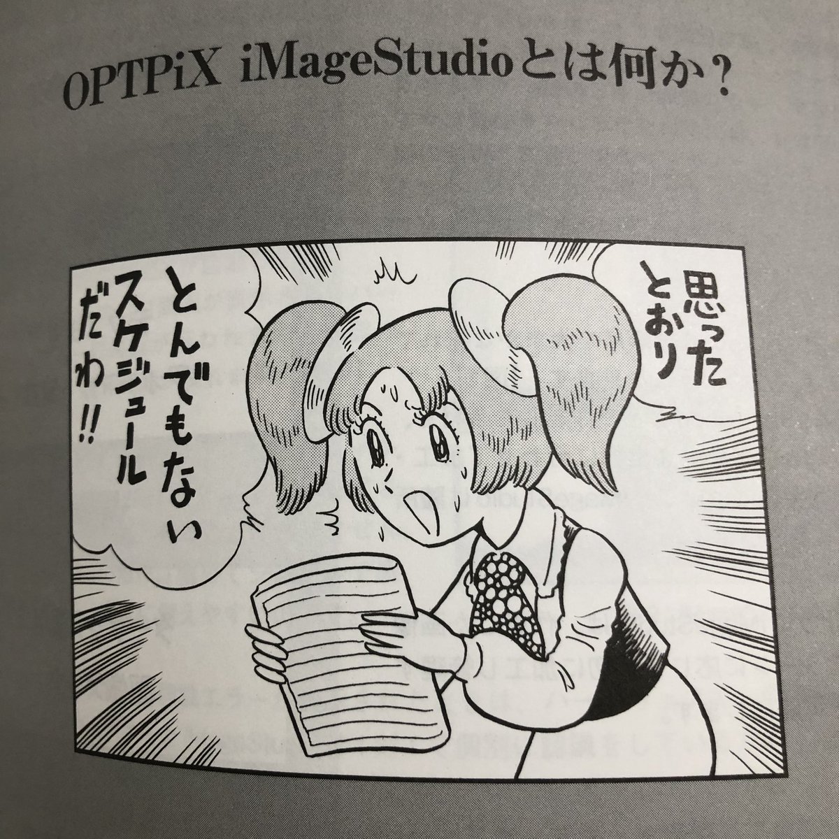 本棚の資料探してたら、務め先から借りっぱなしになってたオプトピクスのマニュアルが出てきた…今からでも返せないかな…。 