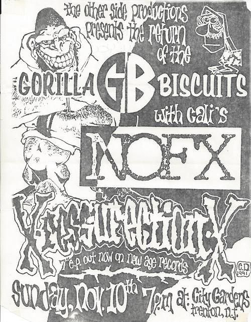 punkflyers's tweet photo. How bout that? #gorillabiscuits &amp; @NOFXband @FatMike_of_NOFX @ElHefeNOFX #nofx #trenton #punk #oi #hxc #punkflyer #punkshow #throwback #rare #veryrare #punkflyers #classic #show #concert #throwbackconcert #xressurectionx #njhc #jersey https://t.co/Z4S77DqVFw