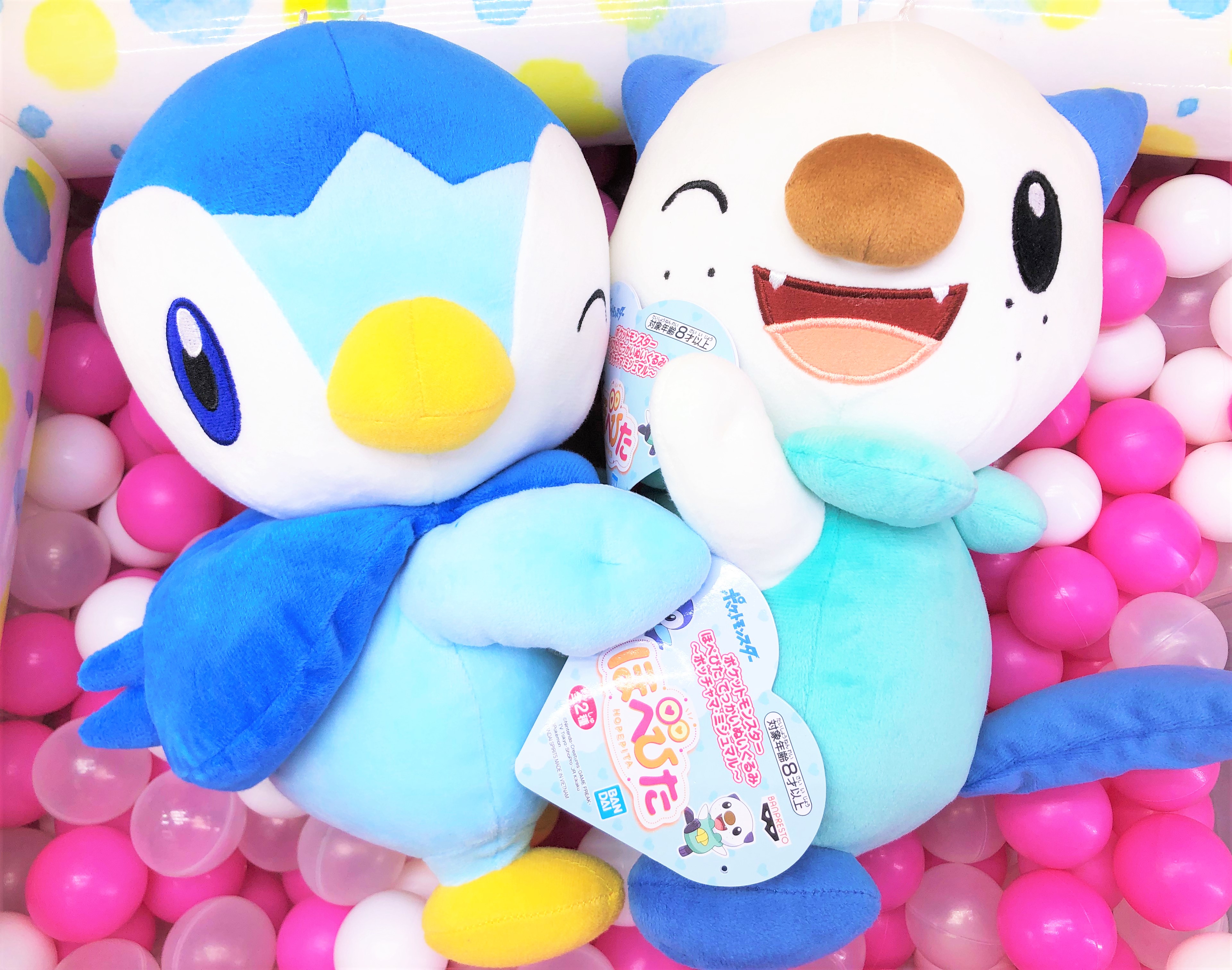 G Stage浜町 青いピラミッドのゲームセンター 景品情報 仲良し ポケモン 投入中 ほぺぴた ヒノアラシ ミミロル ポッチャマ ミジュマル まんまるぬいぐるみ ひっかく ヒトカゲ マニューラ ミミッキュ