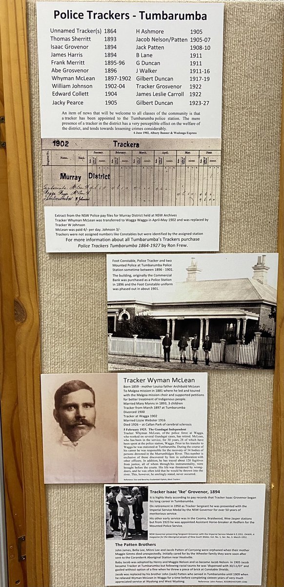 pathfinders_nsw's tweet photo. Wonderful to see so much #TrackerHistory on display at Tumbarumba, including stories about Whyman Maclean &amp; the old police paddock. https://t.co/Fg75PaGJ1g