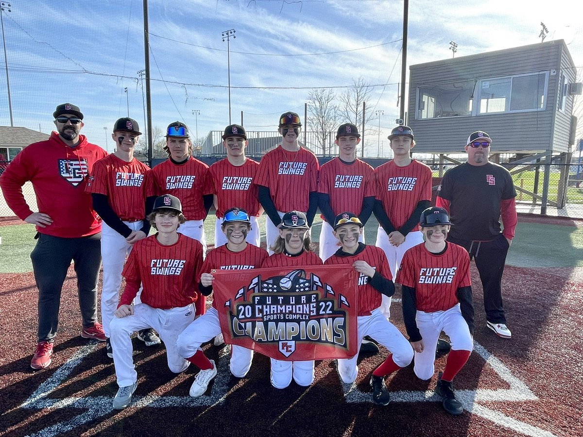 future_swings's tweet photo. Congratulations to Jamison’s Future Swings 14u Black on winning their first tourney of the spring season at Future Champions Sports Complex’s Easter Weekend Tournament!
#JacksonvilleIL #FutureSwings #baseball #signtheflag @FutureChampsIL ⚾️✝️🐰🚩 https://t.co/rxaWKsr1lB