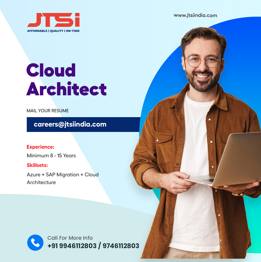 We are hiring!

Cloud Architect
Exp: Min 8-15 Yrs
Skills: Azure + SAP Migration + Cloud Architecture

#jtsiindia #hiring #careers #recruitment #ITjobs #kochijobs #infoparkjobs #cloudarchitect #Azure #SAPmigration #Cloudarchitecture #cloudmigration #IaaS #PaaS #Devops #Agile #IaC