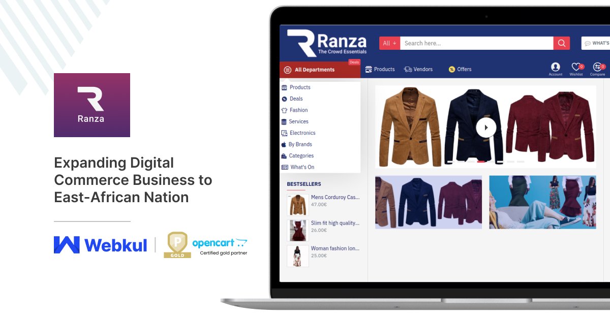 webkul's tweet photo. #SuccesStory #OpencartMarketplace #CaseStudy

Find out how East-African Nation digital commerce business, #Ranza was built with #Webkul.

📖Read #Opencart mobile app case study👇
https://t.co/QNYAc8xd8p https://t.co/lwLg7E0hNt