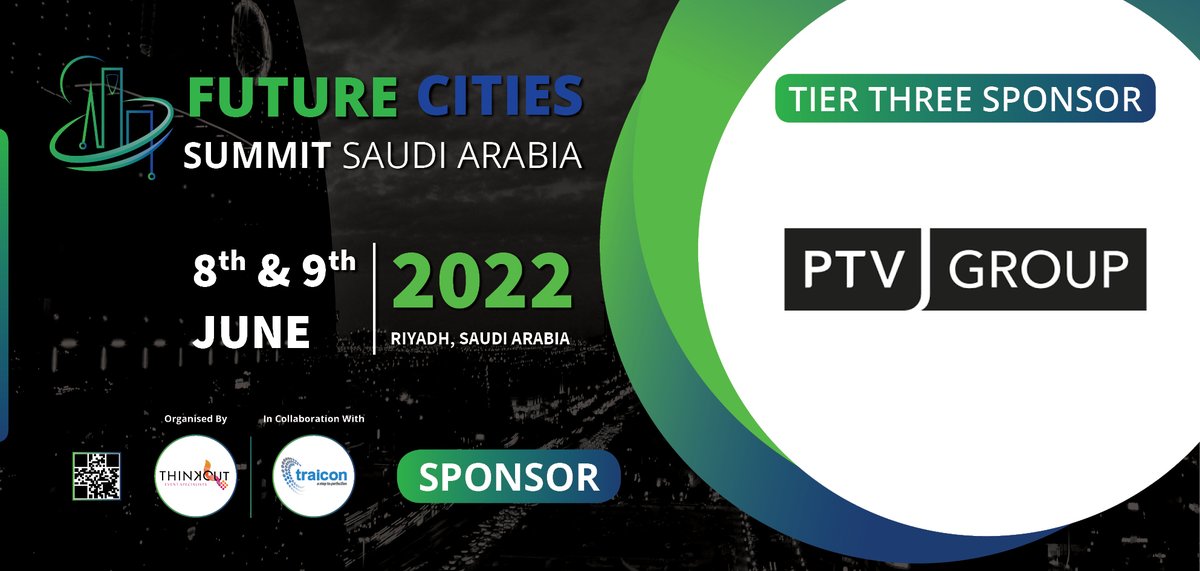 TraiCon_Events's tweet photo. Meet our Tier Three Sponsor PTV Group at thier booth to know more about software & consulting services for traffic and transportation, mobility at the Future Cities Summit on 8 & 9 June at Hotel Holiday Inn Riyadh - Saudi Arabia.
Register Now: https://t.co/1c0582JGay
#fcssaudi https://t.co/ve7UBAeQsI