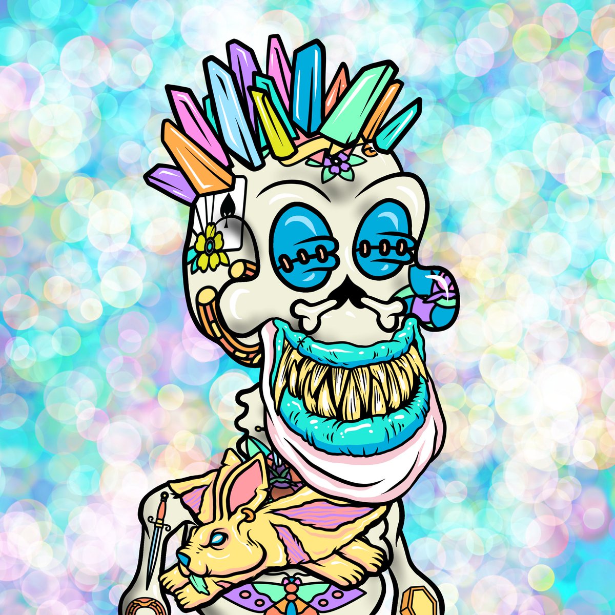 Karwaleth's tweet photo. The Skulls are gonna make it to moon soon 🚀
#BAYC #MAYC owners aping in 🔥
Whales are sweeping the floor 🐳
Tomorrow its not gonna be the same 💎
Enter now or regret it later 🌈🌈
@ToxicSkullsClub @MaryCryptoQueen 
#ToxicSkullsClub #tsc #skullsarelit https://t.co/hcgQ9ZA7aF