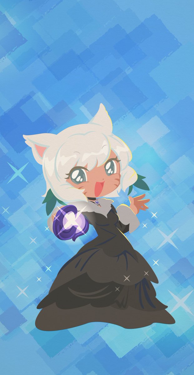 y'shtola rhul 1girl animal ears miqo'te whisker markings dress solo cat ears  illustration images