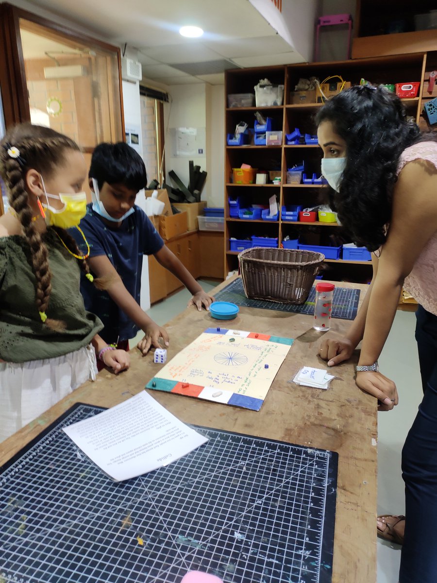 mathews_ram's tweet image. We've worked long and hard at creating board games that connect to &amp;amp; celebrate India. Games about festivals, 'Indiapoly', Monument trails #CreativityGoals ! Thank you ES for coming by to play #AISCElementary #AISCGrade5 #AISCIndianStudies