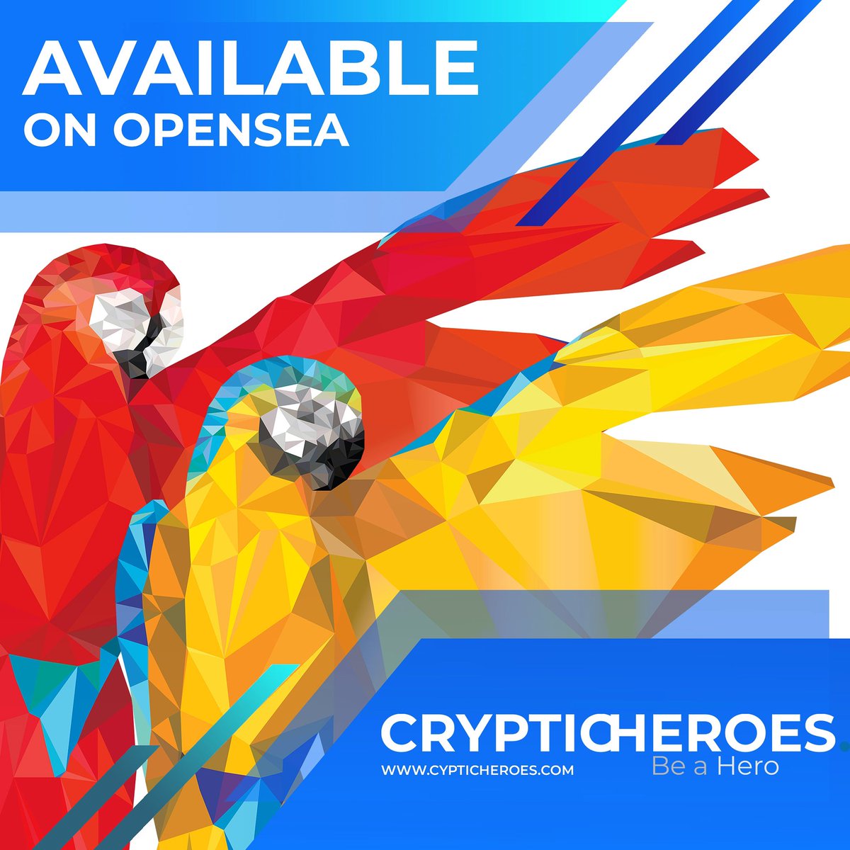 cryptic_heroes's tweet photo. @EthJackp Here is our Macaw. Profits go to protection and preservation for these parrots. Attractive and Affordable. 🥰🦜 https://t.co/flzF4UWtg7