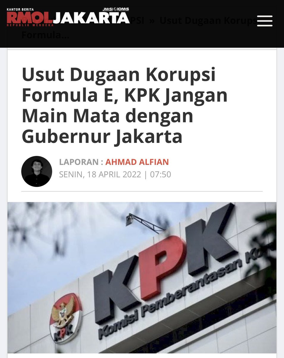 _Rizmaya__'s tweet photo. Dan rakyat’pun marah dengan @KPK_RI, jika benar main mata dengan @aniesbaswedan  soal dugaan korupsi Formula E.

https://t.co/VtBUAB9xNk https://t.co/mPVs1sijzR