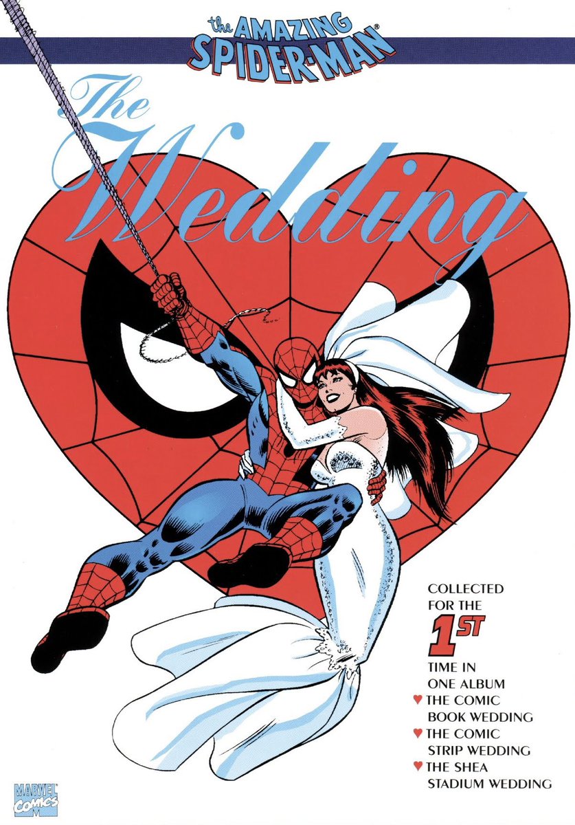 RT @CoolComicArt: Spider-Man: The Wedding TPB (1991) cover by John Romita Sr. https://t.co/JerDJqF3Ol