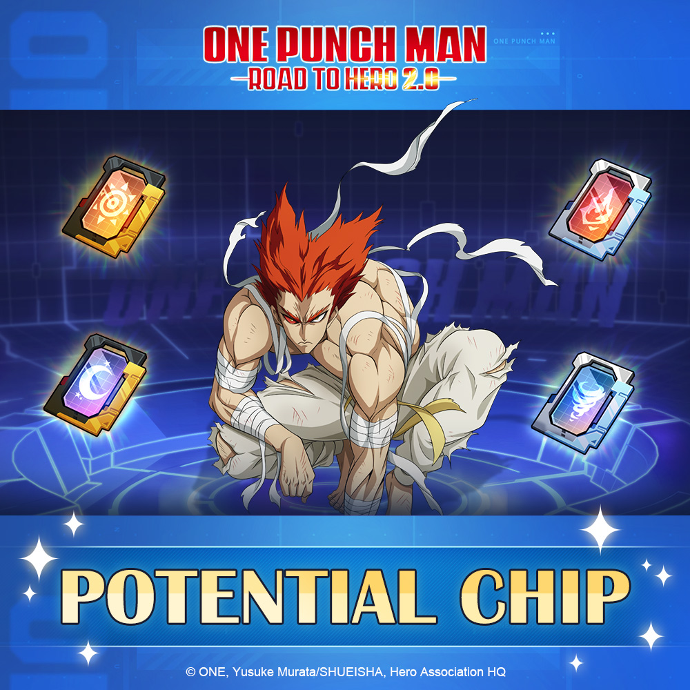 PunchRoad's tweet image. All new development system: Potential Chip 
[Unlock time]
After the 4/20/2022 daily maintenance and updating to v2.5.0
[Unlock Requirements]
Clear Stage 5-40 to find the entrance to [Potential Chip] on the Character screen