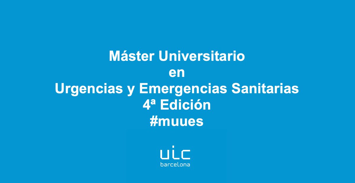 trestrece's tweet photo. Arrancamos nuevo proyecto!
Máster Universitario en Urgencias y Emergencias Sanitarias #muues 
Máster Oficial con más de 500h de Prácticum. Si estás interesad@ o conoces a alguien que pudiera estarlo, házmelo saber.
https://t.co/u6jv0iOoqx https://t.co/6BhEOd4Cew