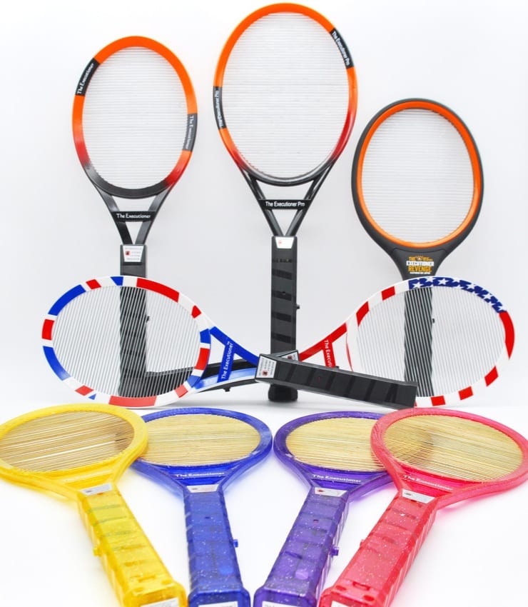UKExecutioner's tweet photo. Which Executioner is your favourite??
.
Is the the colourful ones, or maybe the super stylish revenge or just the simple OG racket?? All come with the same amazing specs for getting rid of all those pesky flies and bugs!! https://t.co/XnTQkJW6Pv