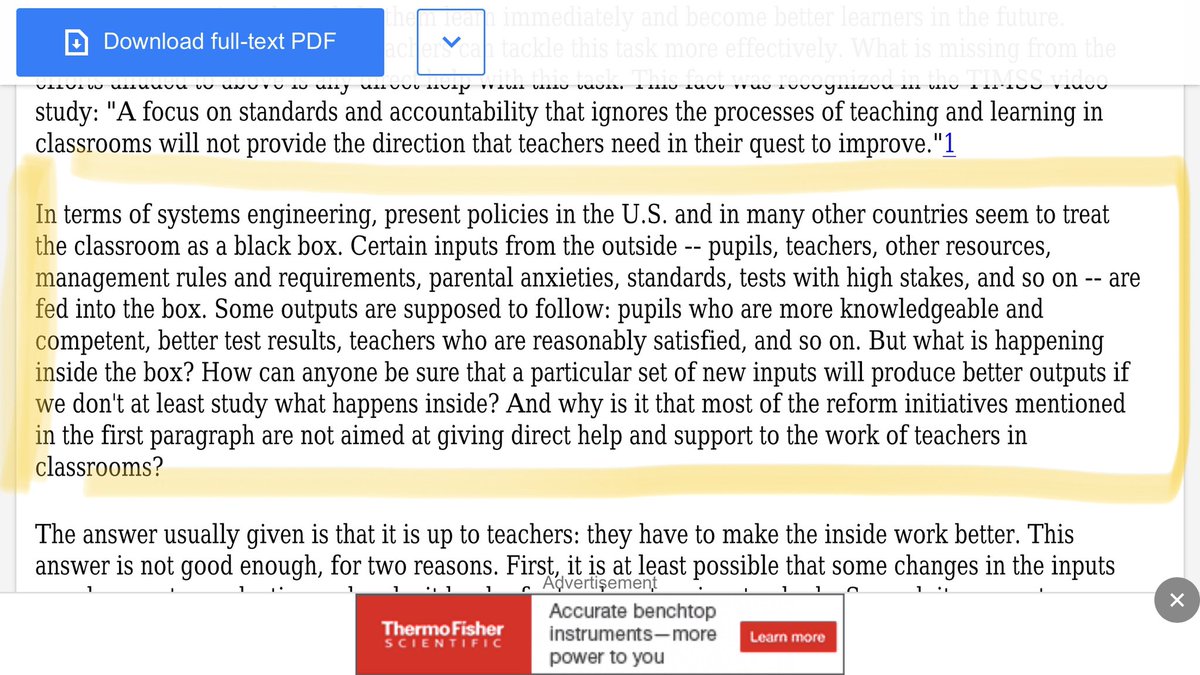 Great Q <a href="/dylanwiliam/">Dylan Wiliam</a> - we need to find out and support staff in what is happening inside their learning space- the black box! researchgate.net/publication/44…