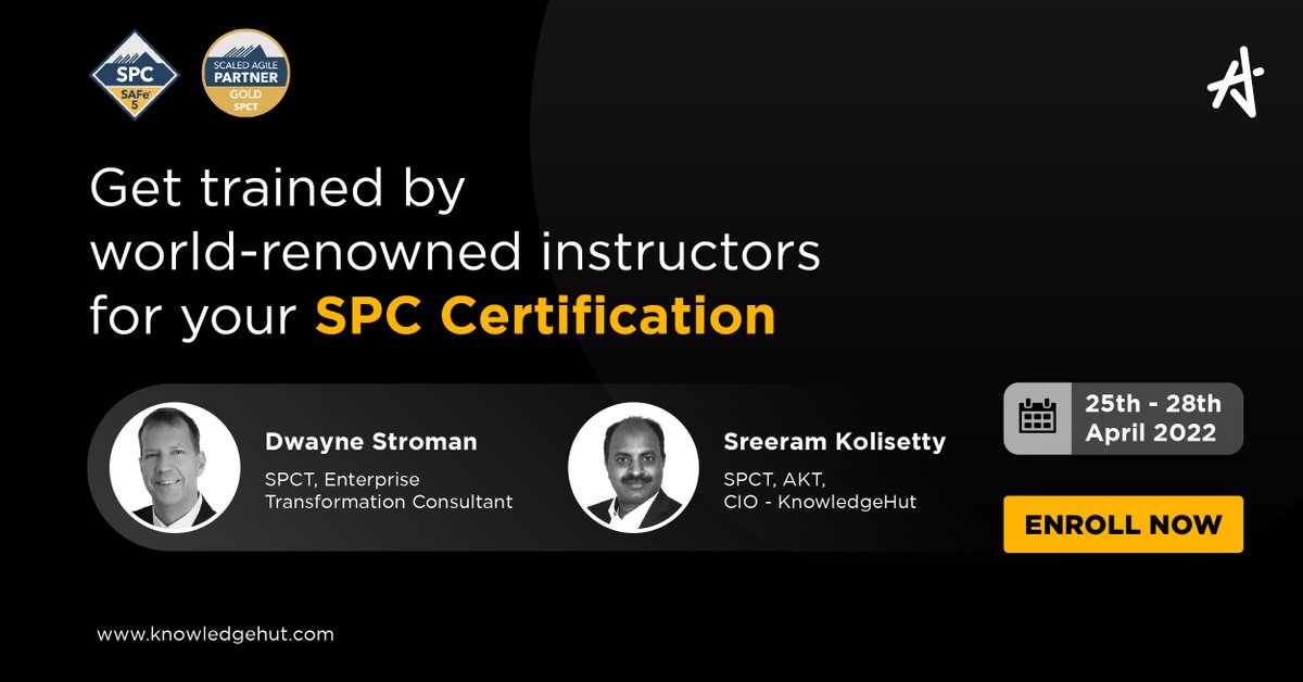 KnowledgeHut's tweet photo. Get the certification that’s in demand across top companies with training from top instructors.

Enroll to become a SAFe® Program Consultant (SPC) with our Implementing SAFe 5.1 training.

Enroll Today! 👉 https://t.co/UqFEVMbAwQ

#upGradKnowledgeHut #SAFetraining #SPC https://t.co/qf1oIlOWxx