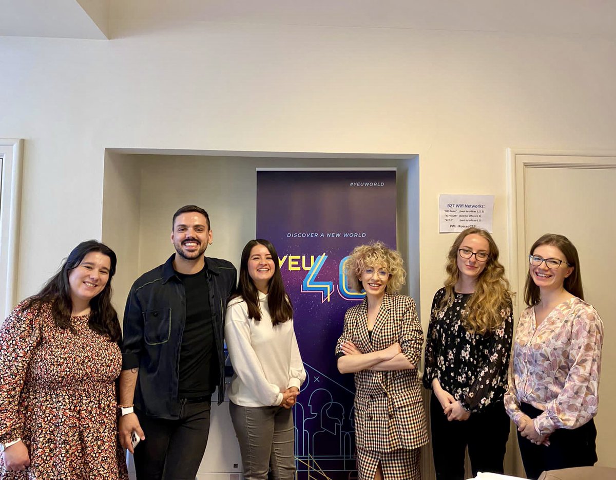 (EN): Another fruitful meeting discussing concrete plans and projects to engage &amp; empower #youth.

This was in focus of our talk with friends from Youth for Exchange and Understanding (YEU) 🙋🏼‍♀️🙋🏼‍♂️

New joint activities coming up for #TiranaEYC2022 and #EuropeanYearOfYouth 🤩