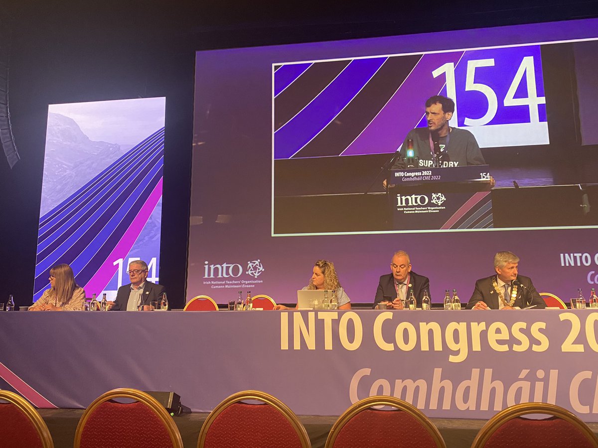 INTO Northern Secretary, Gerry Murphy representing northern members at INTO Congress 2022 in Killarney. #INTOCONGRESS2022