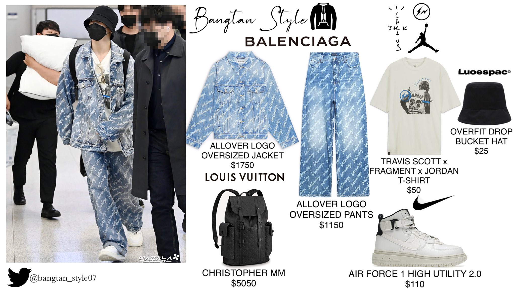 Bangtan Style⁷ (slow) on X: Twitter Post 220402 [ Louis Vuitton Sneakers ]  #V #BTS @BTS_twt  / X