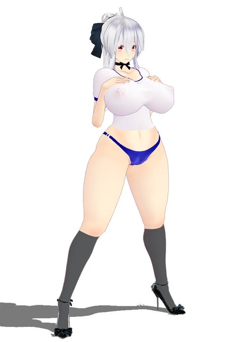 グレーと白のソックス ハクさんだったら白かなと思ってたけどグレーの方がよさそうか? 