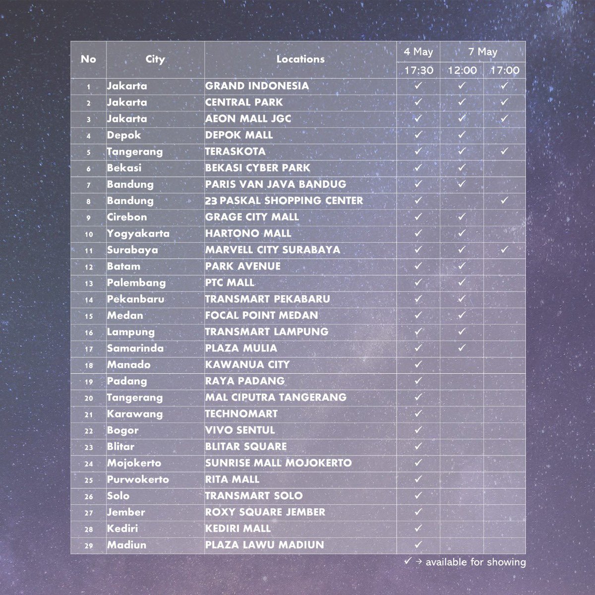 CBIpictures's tweet image. Bersiaplah! 
Mulai besok kamu sudah bisa beli tiket presale #BlueHelmet LIVE VIEWING. Berikut info detailnya;