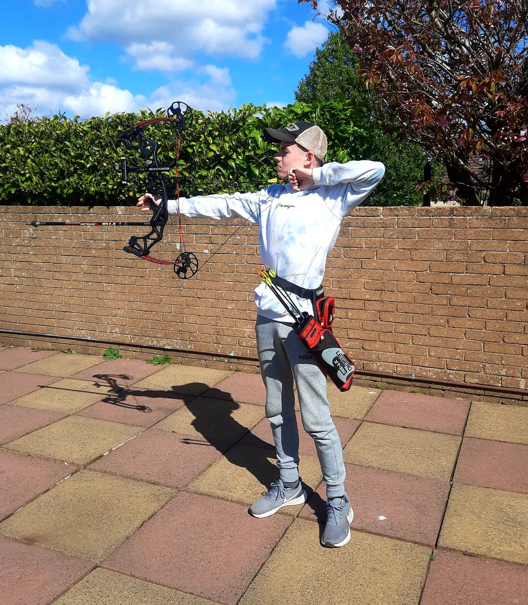 DolsonLisa's tweet photo. @st_ambrose_pe Ethan did it again...U16 Gold winner at archery competition on Easter Sunday in Largs. Well done Ethan, another fantastic achievement! #archery #youngarcher #compoundbow #nevergiveup https://t.co/cGg4DPvoOa