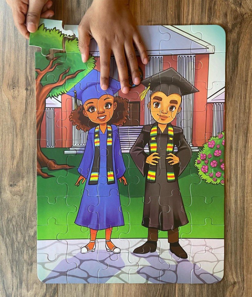 PuzzleHuddle's tweet photo. We LOVE seeing our family members and friends graduate! Preschool to Post-Doctorate, we celebrate every milestone. Young people should know that graduation looks good on them. https://t.co/GsFShaCp6P 

#hbcu #graduation #kindergarten #preschool https://t.co/lmwoV1Lru8