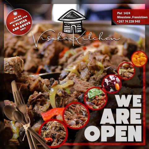 VisokaKitchen's tweet image. And we are back!!! We hope you enjoyed your Easter holidays!!!! Here to serve the best of our #localcuisine. Now serving lunch at your #traditionalfoodplug in #minestone #Francistown
#visokakitchen #KwagaMavis