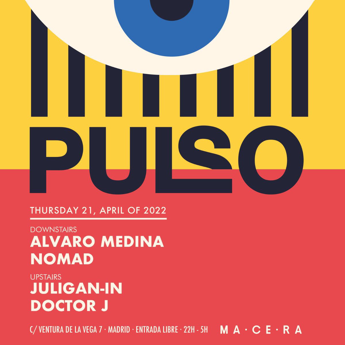 El jueves estaré en Madrid con amigos,poniendo unas piezas musicales.
Sería un placer veros.