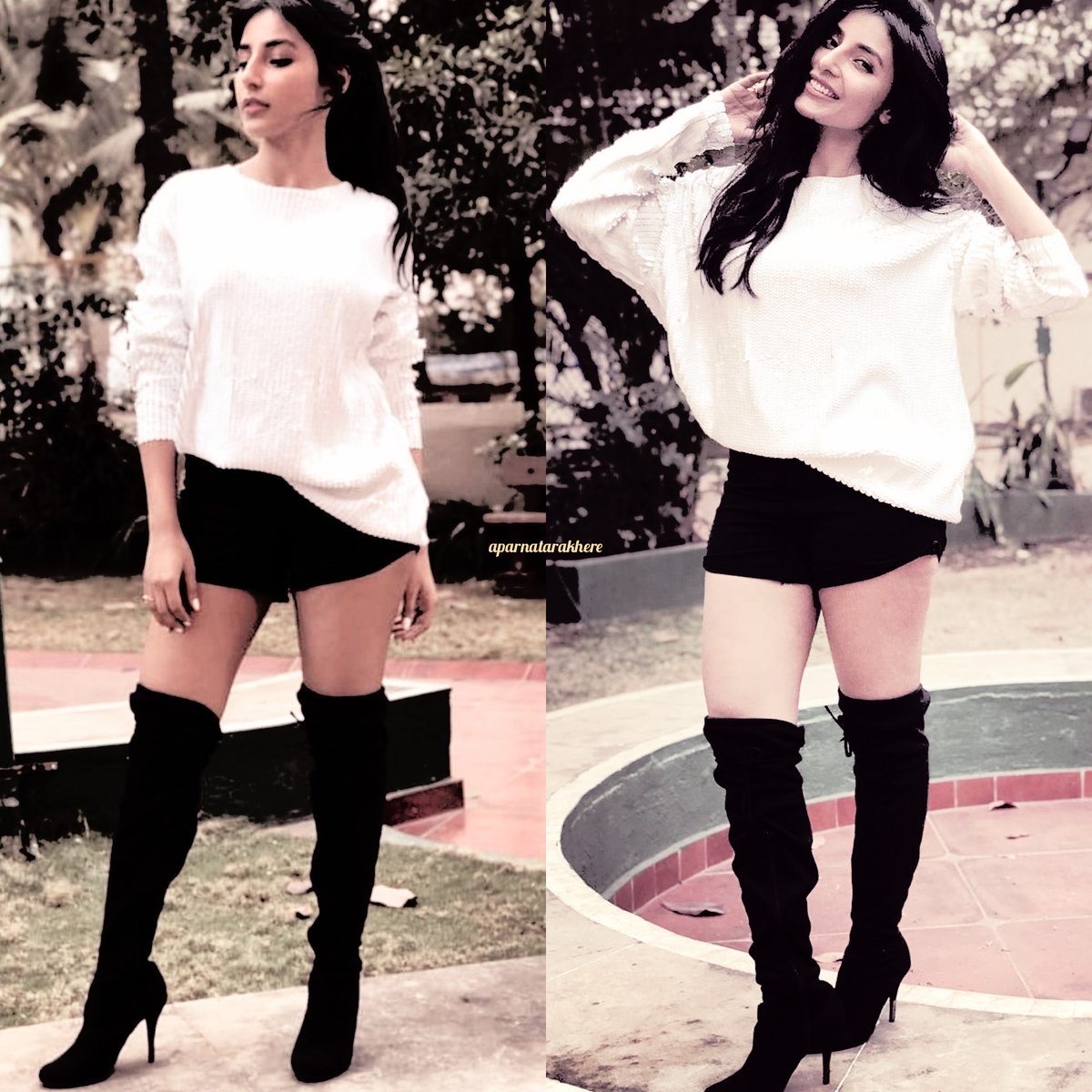 aparnatarakhere's tweet photo. Her styling game has always been on point.. 💥

I miss these knee high boots though😢 #HarshitaGaur https://t.co/5ITVEneLFy