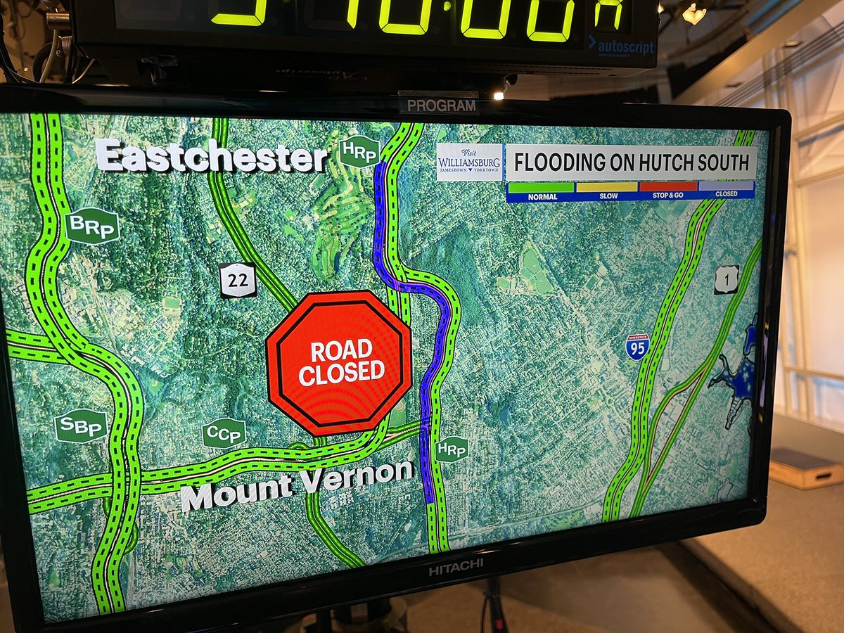 💦 FLOODING ALERT !🚨
Detours EVERWHERE! 
Let me know if you see problems! BRP (Partially Closed)  HRP ( Partially Closed) Southbound from CCP (Exit 😎 to E Lincoln Ave closed due to flooding
SMRP(Open) <a href="/News12WC/">News12WC</a> <a href="/News12HV/">News12HV</a> #news12wc #news12hv #westchester