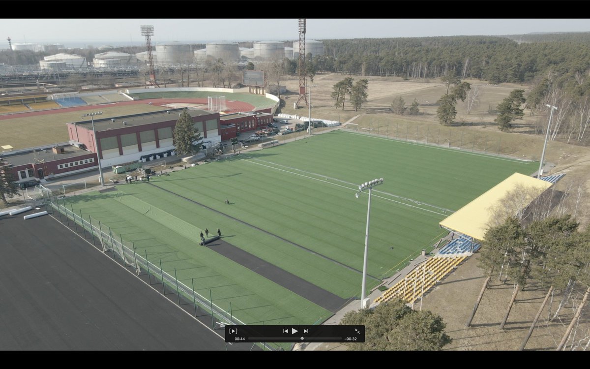 Lithuania’s Klaipeda Central Stadium gets new B &amp; C fields!  #footballpitch #artificialgrass Read more: greenfields.eu/news/2022/4/15…