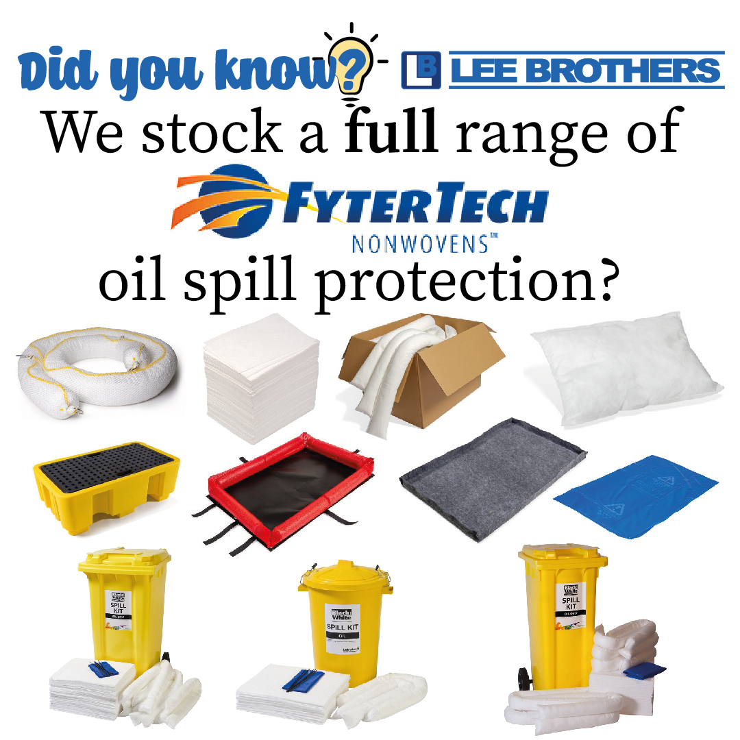 Don't cry over spilled oil, we've got your back...

#leebrothers #ppe #oilspill #spillprotection #dyk