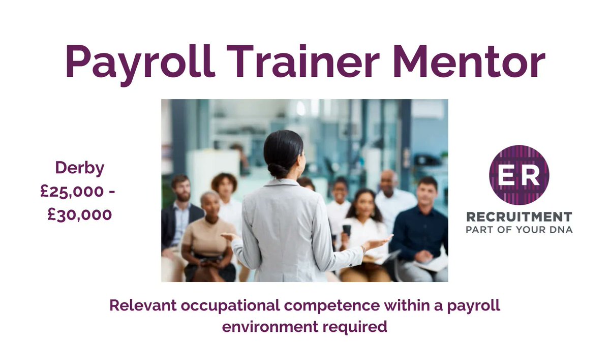 We're recruiting on behalf of a well known training organisation who are seeking a Payroll Mentor to join them in their continued growth. For additional information or to apply, visit our website: buff.ly/3e3ondi